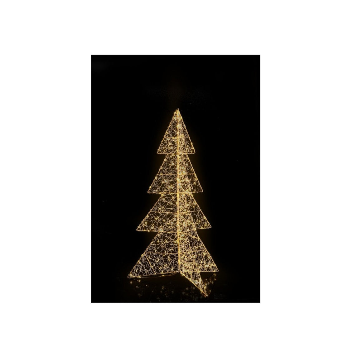 Bizzotto Pino Natalizio Hoover Gold with 600 Micro LEDs Classic H 100 cm Light Decoration
