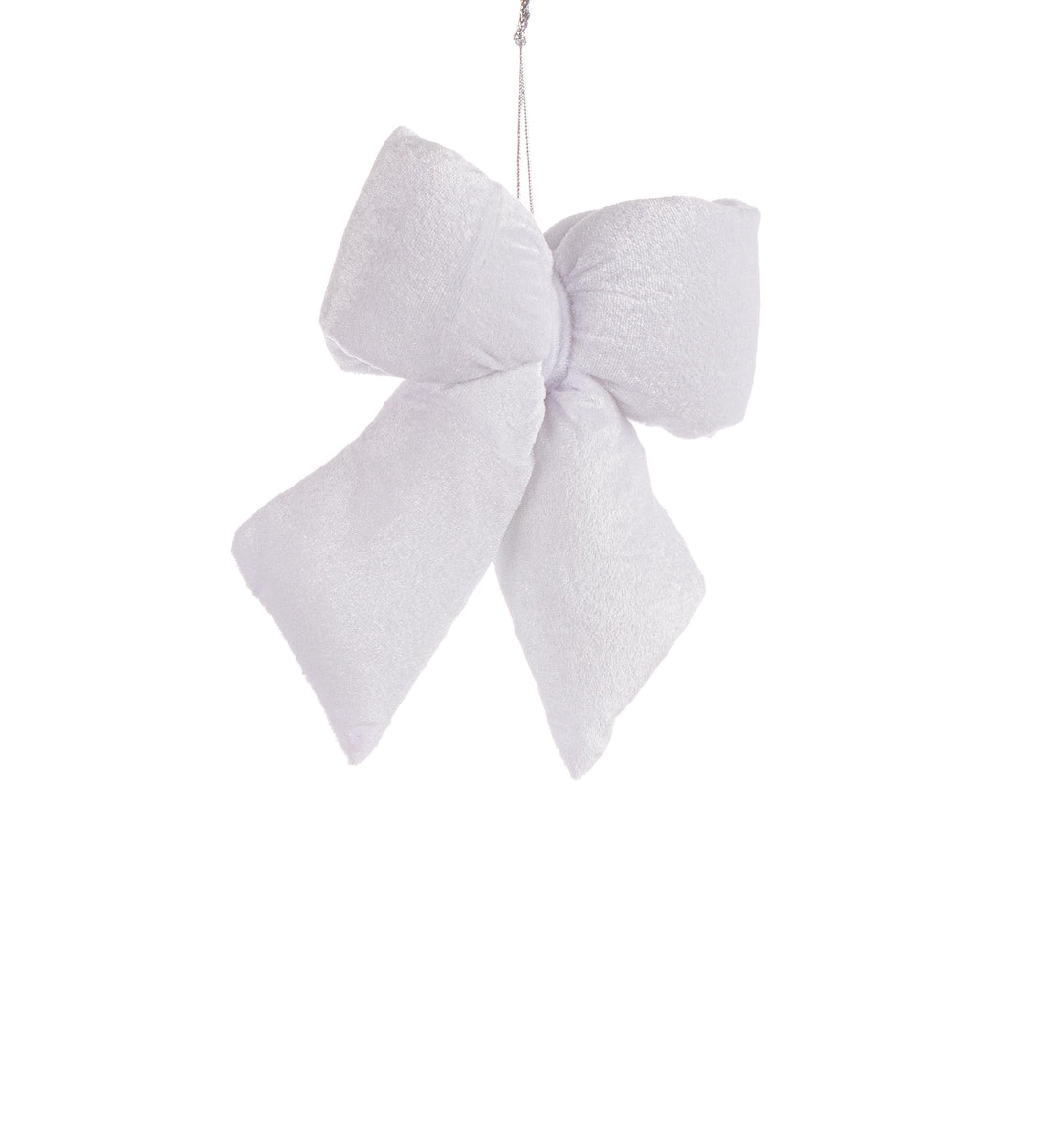 Bizzotto Linsey Bow Pendant White H 23 cm Christmas Decoration