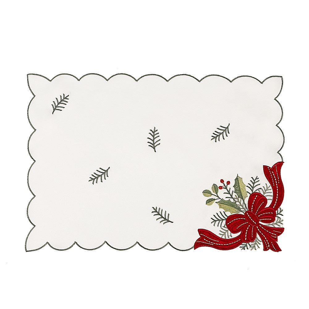 [CHECK] Bizzotto PLACEMAT ANDERSON WHITE-RED 33X48