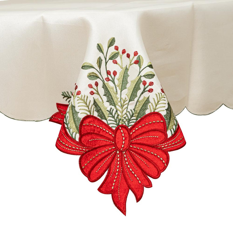 [VERIFY] Bizzotto ANDERSON TABLECLOTH WHITE-RED 140X180