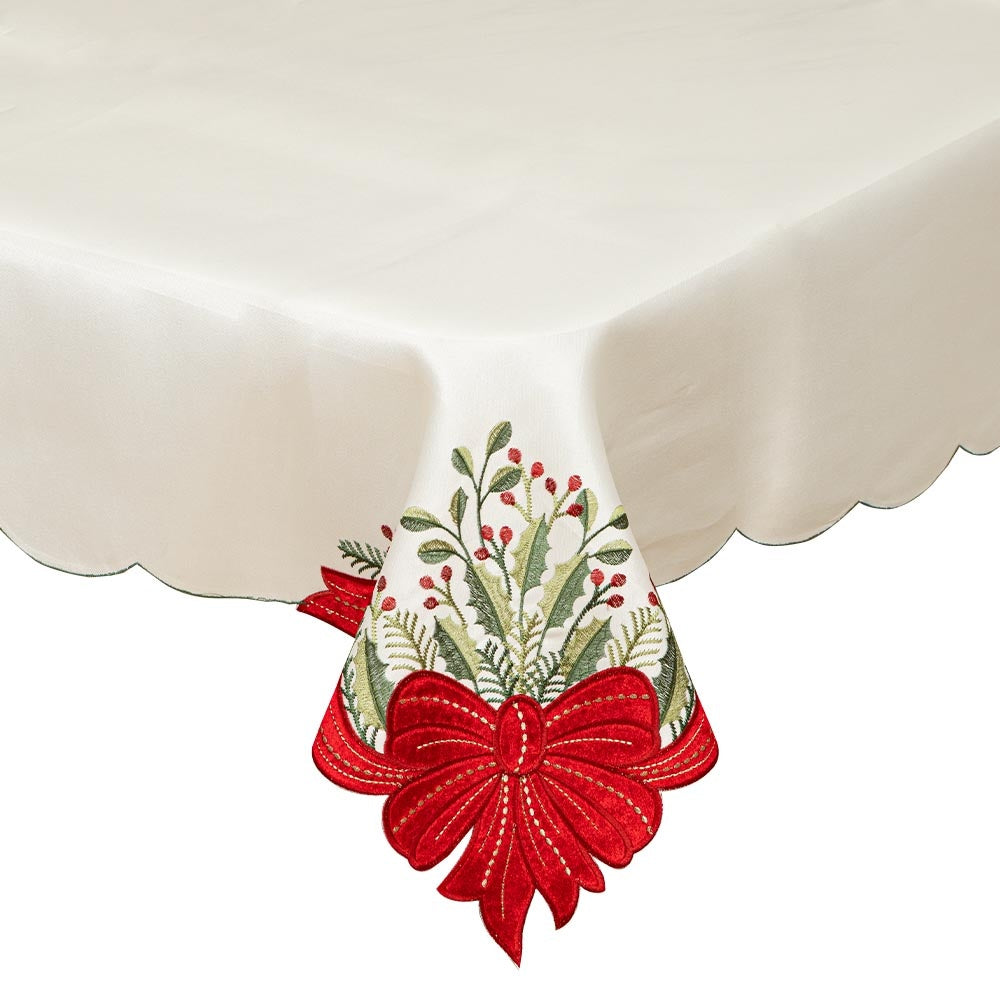 [VERIFY] Bizzotto ANDERSON TABLECLOTH WHITE-RED 140X180