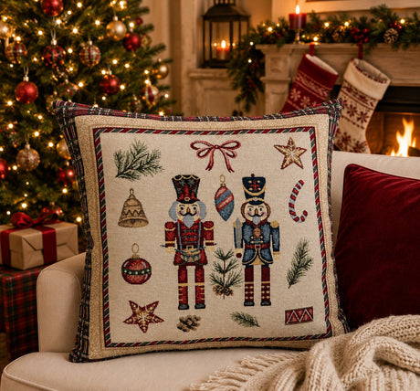 Bizzotto Soldier Cushion Cover 45x45 cm Decorative Christmas Pillowcase