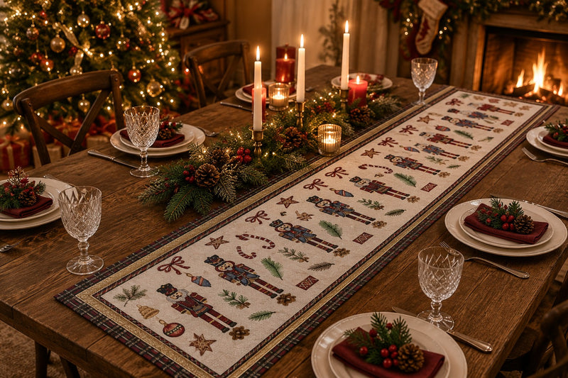 Bizzotto Runner Soldier 183x33 cm Christmas Table Runner