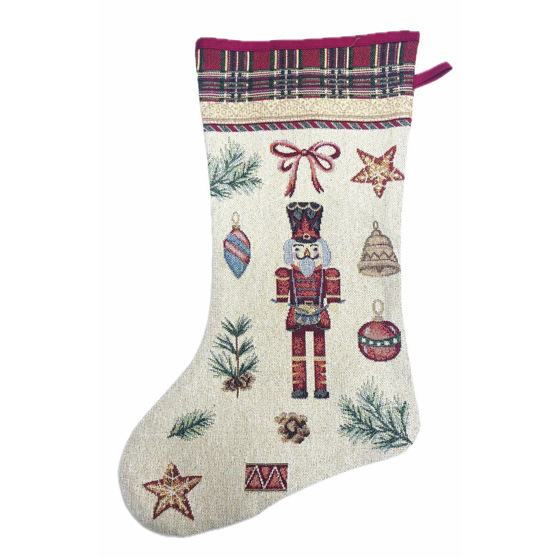 Bizzotto Christmas Stocking Soldier 48x30 cm Decorative Epiphany Stocking