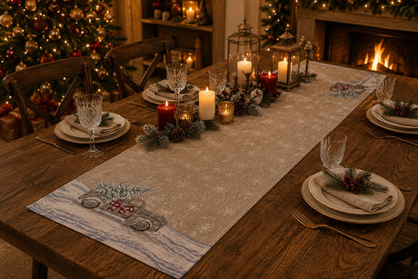 Bizzotto Runner Motor Car 183x33 cm Christmas Table Runner