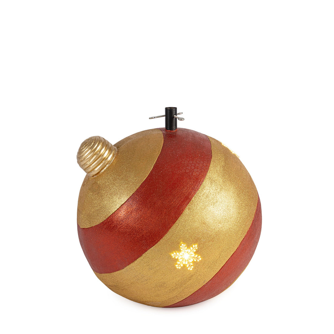 Bizzotto Christmas Tree Skirt Flounce Red and Gold H 61 cm Decorative Christmas Tree Base Cover
