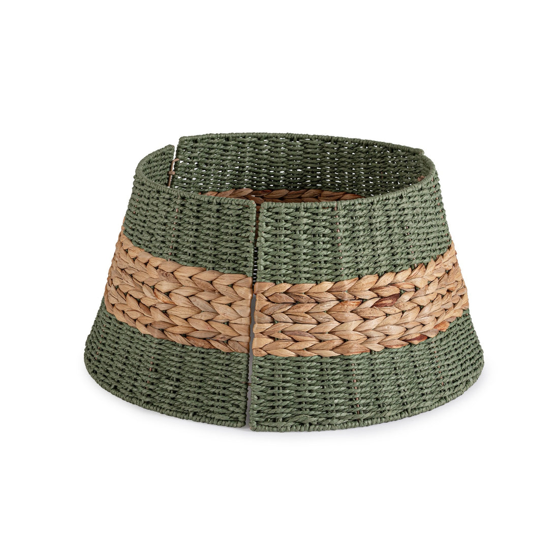 Bizzotto Gleynor Natural Green Christmas Tree Skirt D 55 cm Christmas Decoration