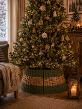 Bizzotto Copribase Albero di Natale Gleynor Verde Naturale D 55 cm Decorazione Natalizia