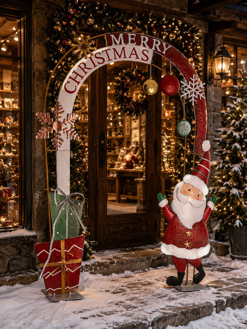 Bizzotto Roisin Decorative Arch Merry Christmas 216x50x286 cm Christmas Decoration