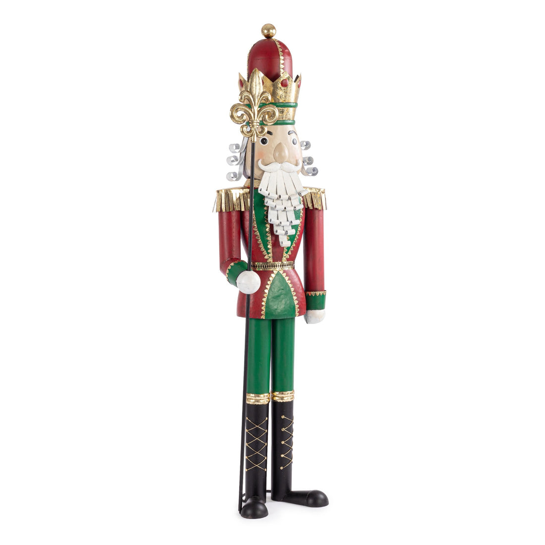 Bizzotto Eadan Red and Green Toy Soldier Decoration 48x30x178 cm Christmas Decoration