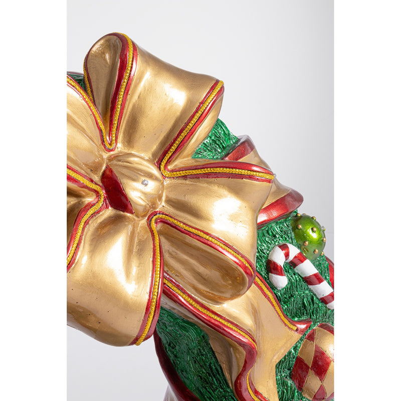 Bizzotto Kinler LED Christmas Wreath 94x35.5x87.6 cm Light-Up Christmas Decoration