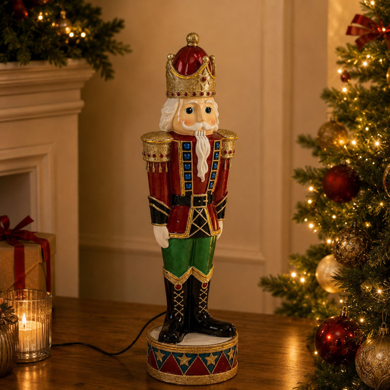 Bizzotto Decoration Kinler Soldier with LED Lights H 92.7 cm Christmas Decoration