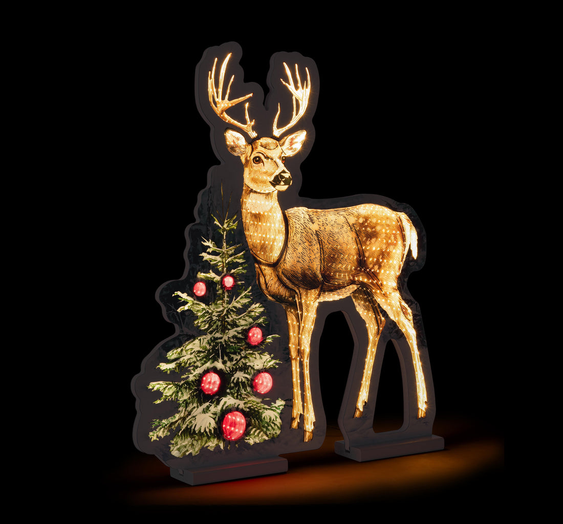 Bizzotto Luminous Christmas Deer H 60 cm with 394 LED IP20 Christmas Decoration