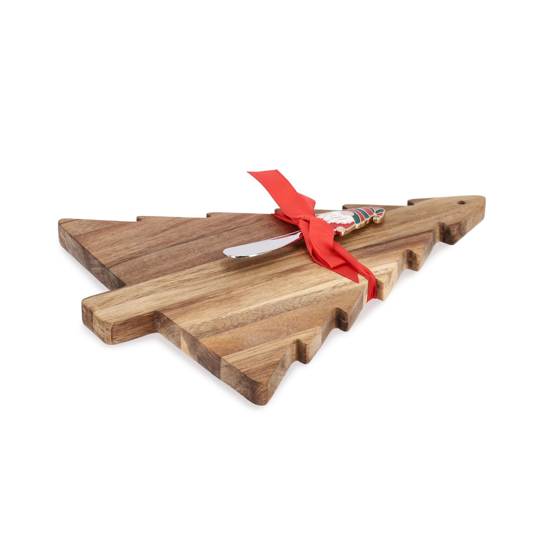 Bizzotto Atena Cutting Board with Santa Claus Spatula Christmas Accessory for Kitchen and Table