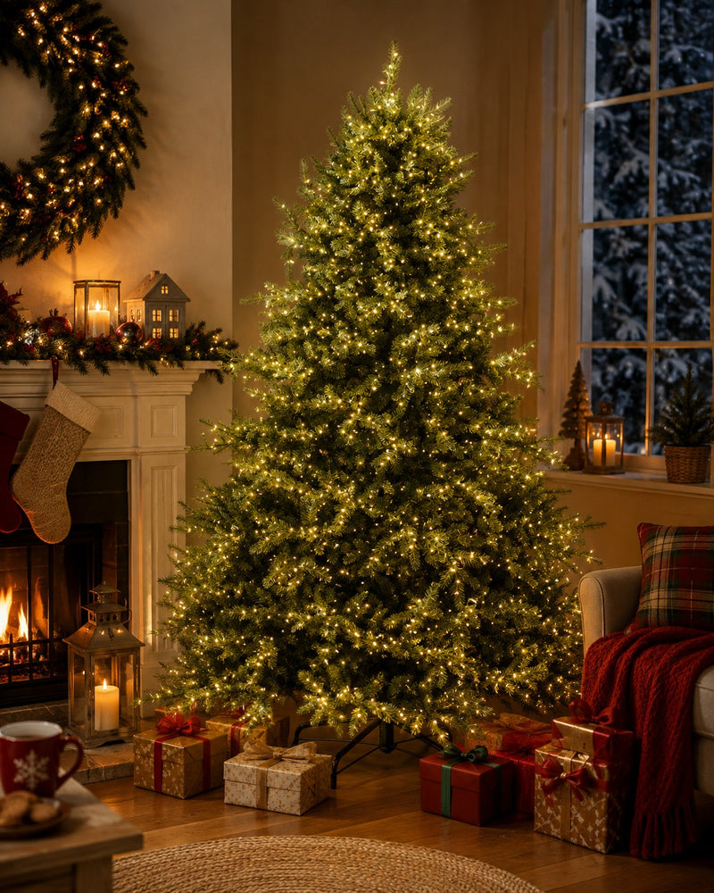 Bizzotto Ritter Christmas Tree H 210 cm with 3567 Branches and 6000 LEDs