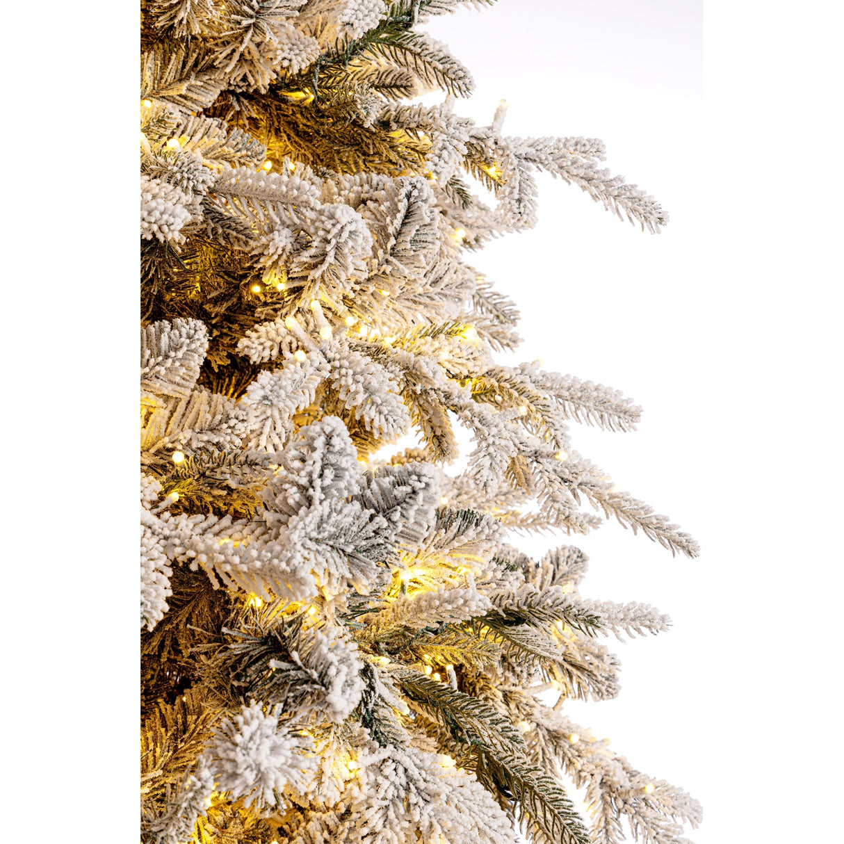 Bizzotto Albero di Natale Ritter Innevato H 210 cm con 3567 Rami e 6000 LED