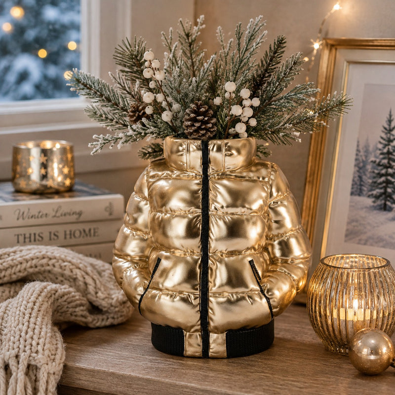 Bizzotto DECORATION WELLOW SKI JACKET GOLD H24.5