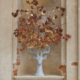 EDG Enzo De Gasperi Large-horned Christmas Deer Vase H 65 cm W 40 cm L 31 cm Grey Polyresin