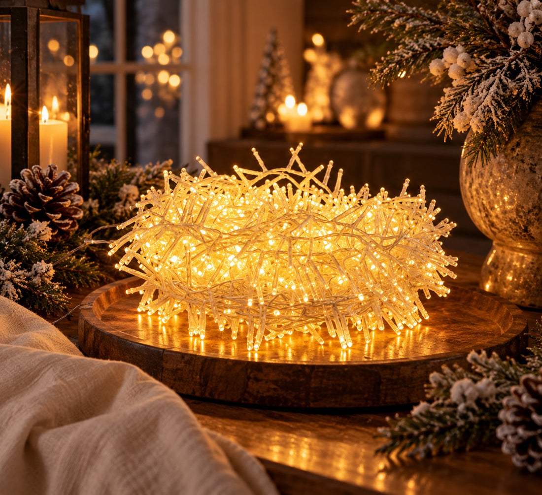 Ad Trend 1500 MiniLED Light Chain White Wire Outdoor with Timer and Controller – Christmas Lights
