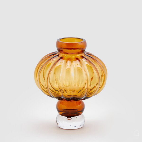 Bubble vase H 23.5 cm D 19 cm Amber