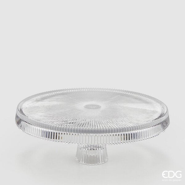 Cake stand with Cappett edge. H 10.5cm D 30cm