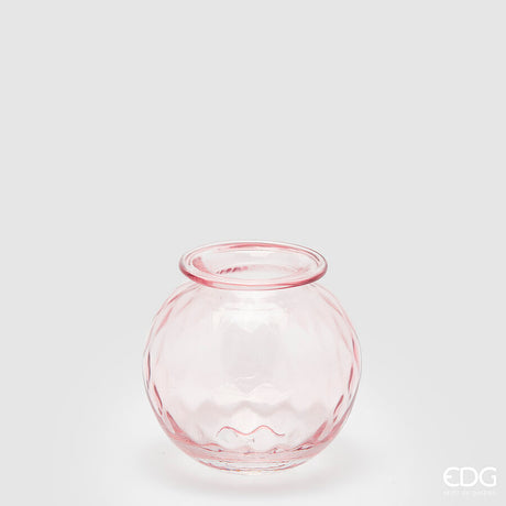 edg enzo de gasperi edg enzo de gasperi vaso opium vetro h 14 cm d 15 cm pink ean 8059824242792