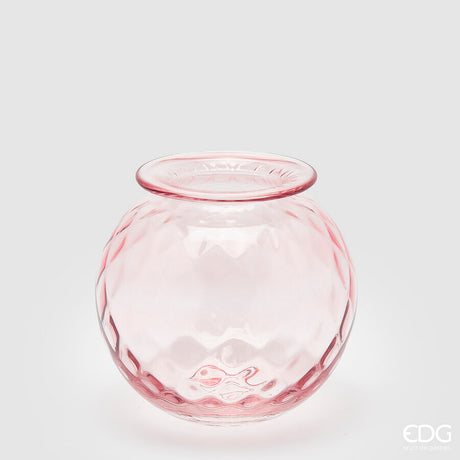 edg enzo de gasperi edg enzo de gasperi vaso opium vetro h 19 cm d 20 cm pink ean 8059824242822