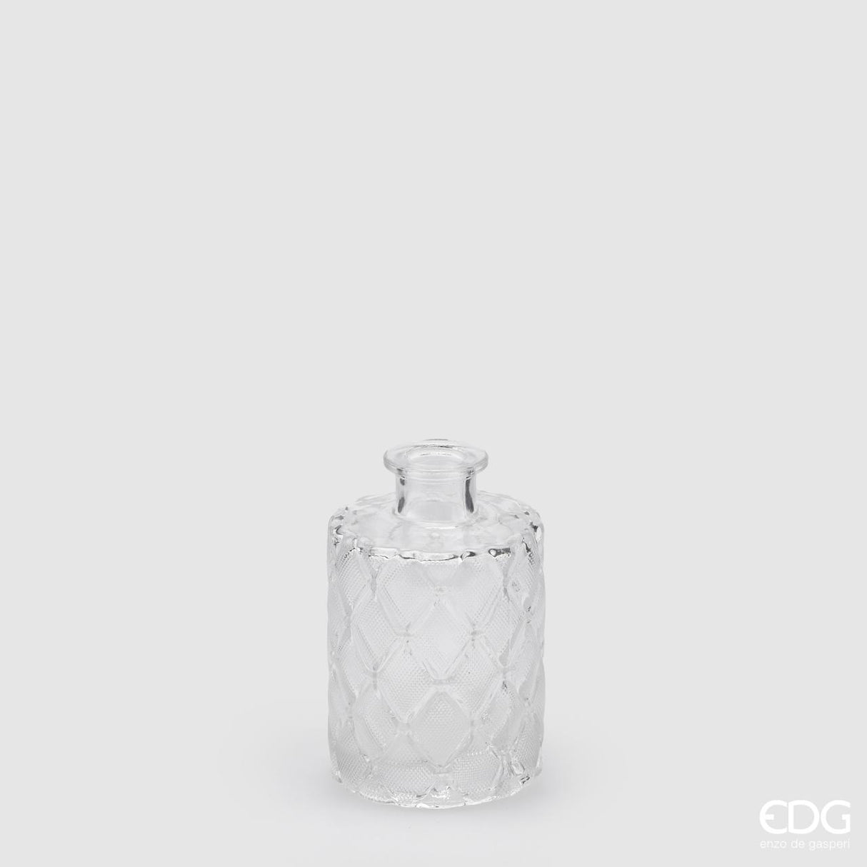 Diamond Bottle Vase H11 D7 Natural