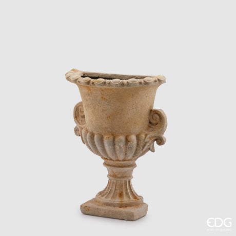 edg enzo de gasperi edg enzo de gasperi vaso da parete coppa con manico h 54 cm l 40 cm l 21 cm ivory ean 8059824320407