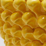 Phoenix Pine Cone Vase with Foot H 31 Cm D 33 Cm Yellow Color