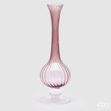 edg enzo de gasperi edg enzo de gasperi vaso collolungo righe h 55 cm d 18 cm antique pink ean 8059824369789