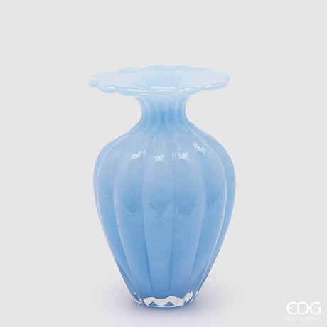 edg enzo de gasperi edg enzo de gasperi vaso blossom h 245 cm d 165 cm vetro azure ean 8059824422828