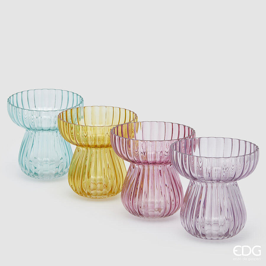 edg enzo de gasperi vaso righe biforma h 155 cm d 15 cm 4 ass multicolor 1 pz ean 8059824431103