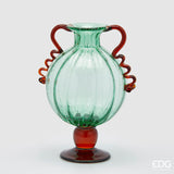 EDG Enzo De Gasperi Corinth Sphere Vase H 42 Cm L 31 Cm L 25 Cm Glass Green