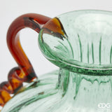 EDG Enzo De Gasperi Corinth Sphere Vase H 42 Cm L 31 Cm L 25 Cm Glass Green