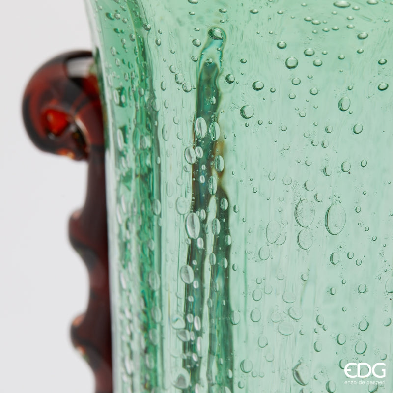 edg enzo de gasperi edg enzo de gasperi vaso corinto coppa h 35 cm l 225 cm l 18 cm vetro green ean 8059824456328