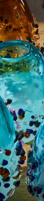 edg enzo de gasperi edg enzo de gasperi vaso gemme ovale h 29 cm l 21 cm l 17 cm vetro amber ean 8059824456465