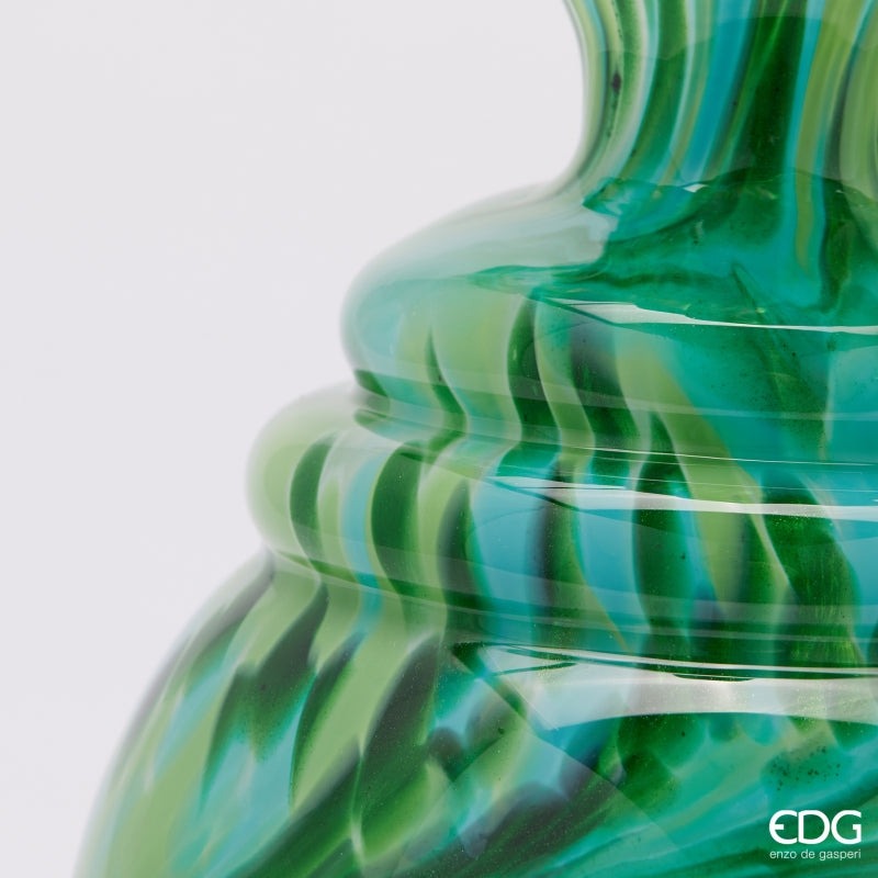 edg enzo de gasperi edg enzo de gasperi vaso macula bottiglia h 31 cm d 19 cm vetro green ean 8059824485250