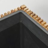 edg enzo de gasperi edg enzo de gasperi vaso listelli qudrato legno di acacia brown 50 x 51 x 51 cm ean 8059824484215