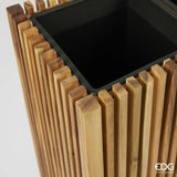 edg enzo de gasperi edg enzo de gasperi vaso listelli rettangolare legno di acacia brown h 50 x 86 x 33 cm ean 8059824484680