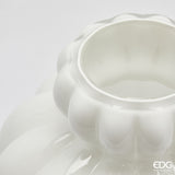 edg enzo de gasperi edg enzo de gasperi vaso chignon h 28 cm d 22 cm vetro white ean 8059824536860