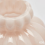 edg enzo de gasperi edg enzo de gasperi vaso chignon h 28 cm d 22 cm vetro pale pink ean 8059824536945