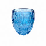 GUZZINI Short Glass Bubbles Blue – Coloured Plastic Glass Modern Design