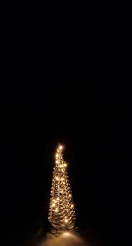 Ad Trend Gold Christmas Tree 20 LEDs H 40 Cm Warm light