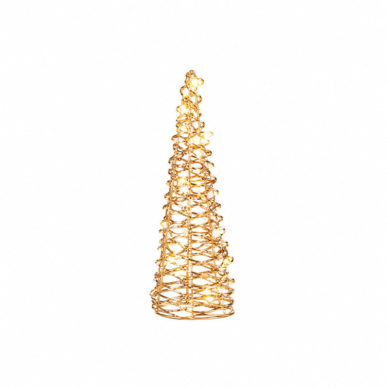 Ad Trend Gold Christmas Tree 20 LEDs H 40 Cm Warm light