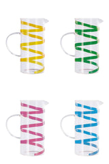 regalo italiano regalo italiano caraffa vetro 142 lt d 175 cm h 22 cm ass decorazione verde giallo rosa blu 1 pz ean 8057586125070