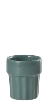 regalo italiano regalo italiano bicchierino righe coen ceramica ass 95 cl bianco grigio rosso salvia 1 pz ean 8057586128651