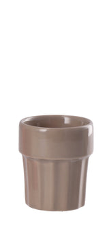 regalo italiano regalo italiano bicchierino righe coen ceramica ass 95 cl bianco grigio rosso salvia 1 pz ean 8057586128651