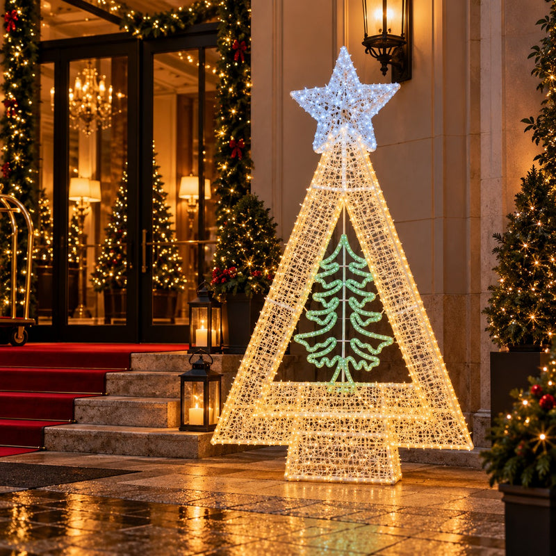 Ad Trend Illuminated Christmas Tree 1482 LED Outdoor 130x130xH205 cm – Christmas Decoration