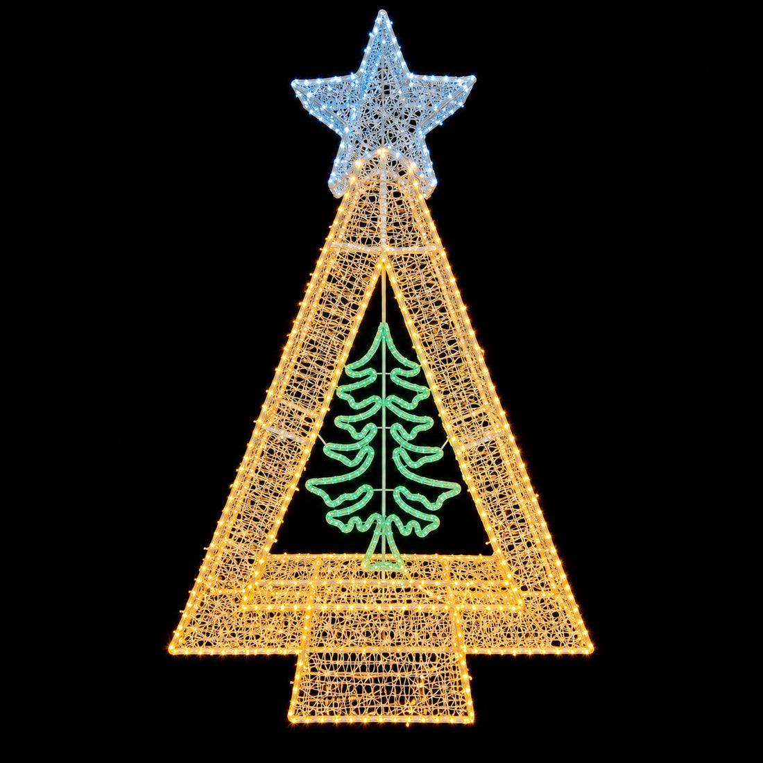 Ad Trend Illuminated Christmas Tree 1482 LED Outdoor 130x130xH205 cm – Christmas Decoration